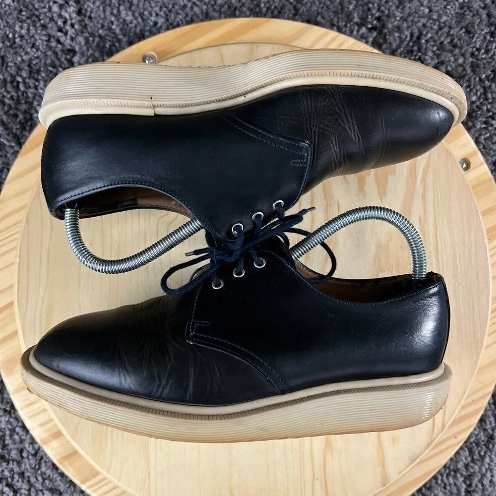 Dr Martens Derby Shoe Mens 6 UK 7 Black Leather Casual Lace Up Made in England